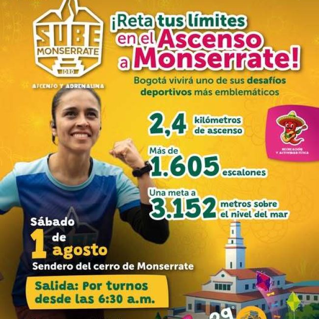 Bogotá invita a superar nuevos desafíos con el ascenso al cerro de Monserrate
