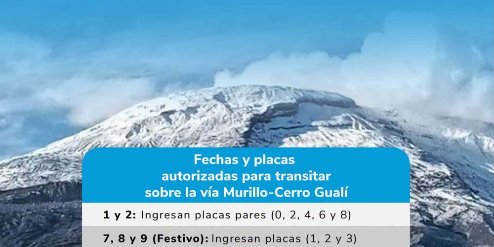 Pico y Placa Ambiental regula el ingreso al Parque Nacional Natural Los Nevados durante agosto de 2026