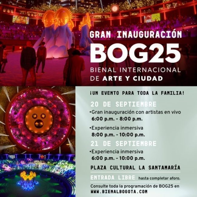 Bogotá inaugura la Bienal Internacional de Arte y Ciudad – BOG25